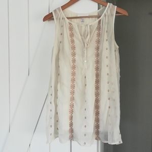 Maternity sleeveless blouse